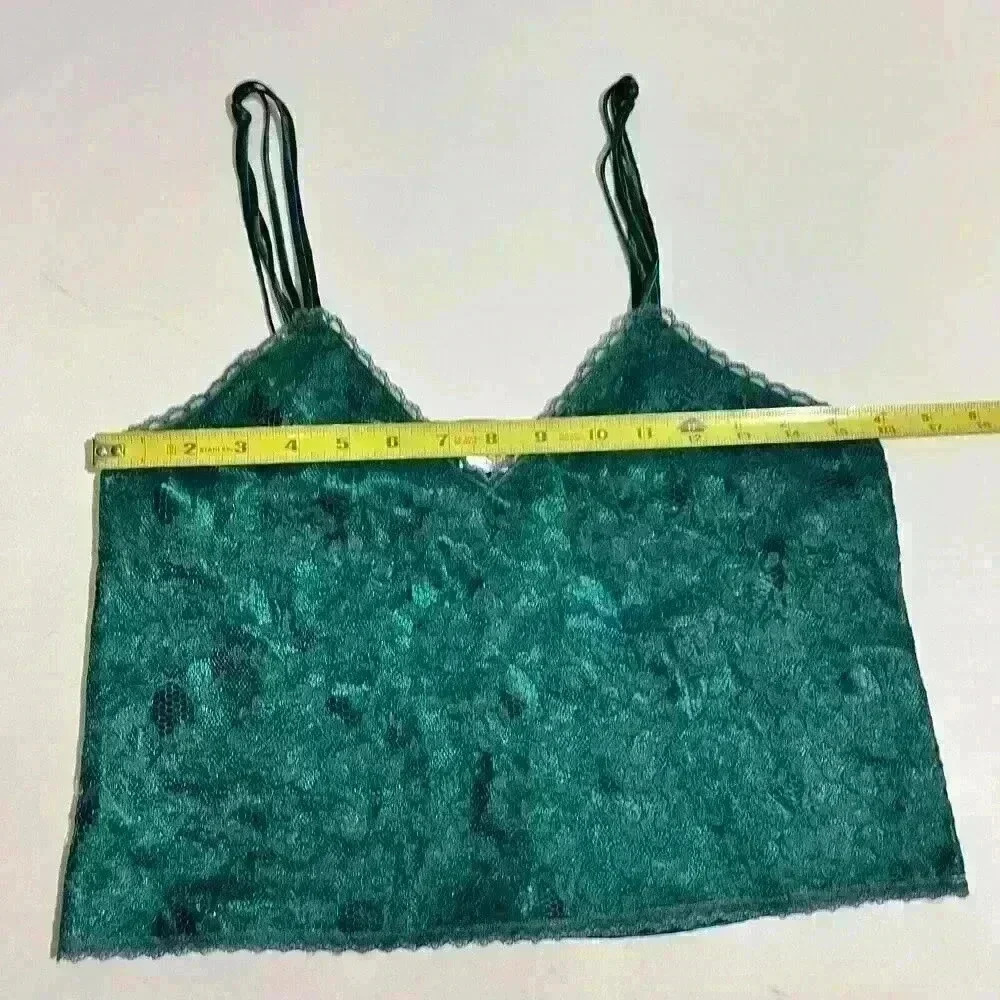Vintage Victorias Secret Gold Label Cami Panties Satin Lace Set Second Skin - Picture 4 of 7